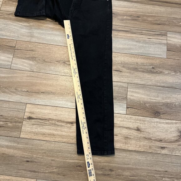 Men's Levis 505 Regular Fit Denim Jeans SZ 34x32 Black Stretch Modern Red Tab - Picture 5 of 13